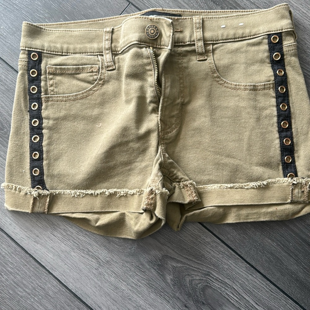 Army green shorts